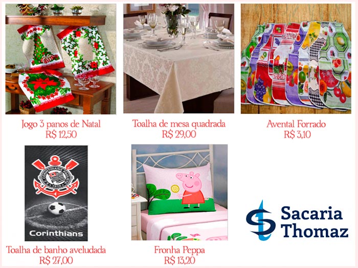 Bras-cama-mesa-banho-Sacaria-Tomaz - Compras no Brás Bras-cama-mesa-banho-Sacaria-Tomaz - Compras no Brás