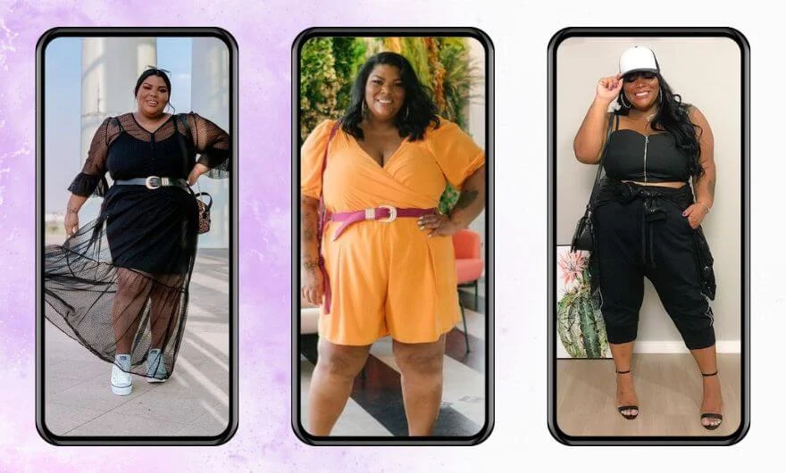 Imagens da modelo plus size Mel Soares Francisco