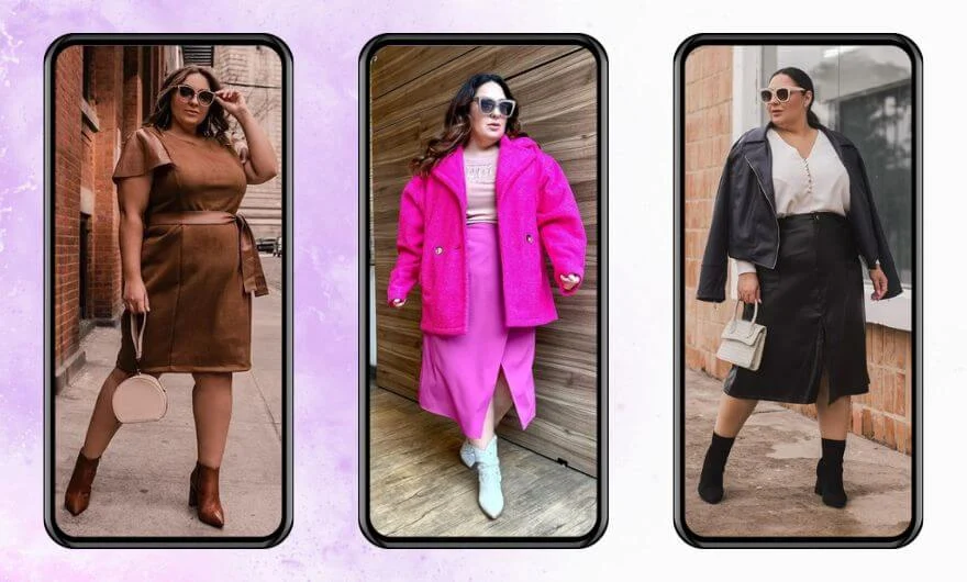 Imagens da modelo plus size Débora Fernandes
