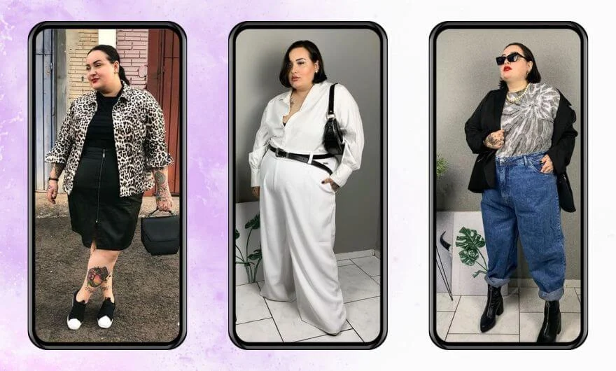 Imagens da modelo plus size Jéssica Lopes